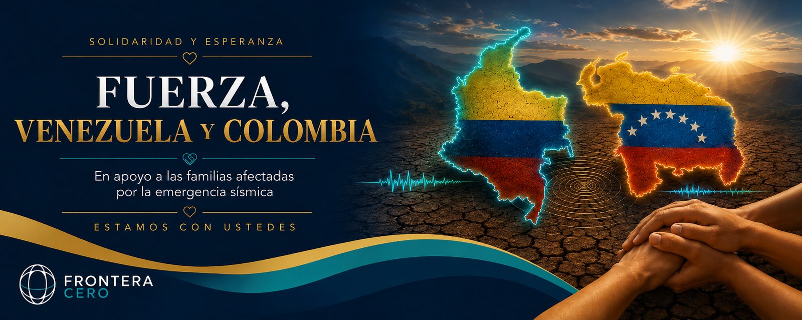 Fuerza, Venezuela y Colombia — en apoyo a las familias afectadas por la emergencia sísmica.